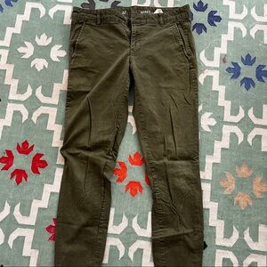 Faded green chinos skinny
